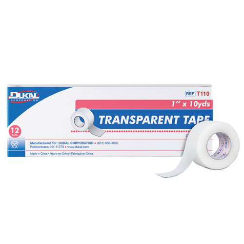 LotFancy Clear Medical Tape – 1 Inch X 10 Yards – Waterproof First Aid Tape For Dressings